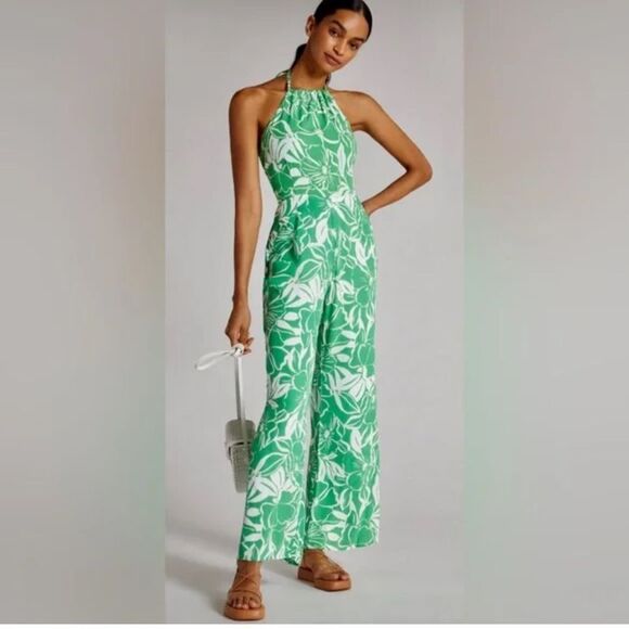 Faithfull the Brand Manora Halter Neck Jumpsuit - Picture 1 of 6